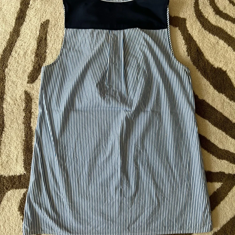 J Crew Striped Tuxedo Sleeveless Top 4 - Picture 6 of 10